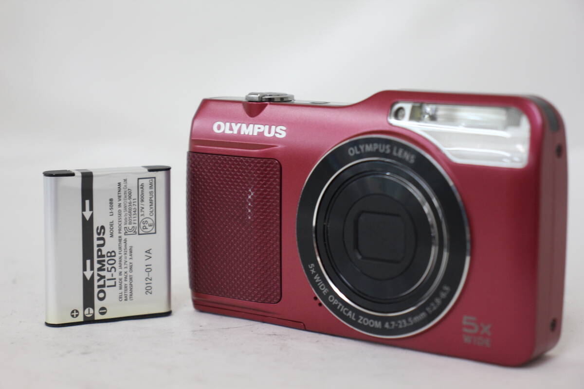 【返品保証】 オリンパス Olympus VG-170 ピンク 5x バッテリー付き コンパクトデジタルカメラ e1005