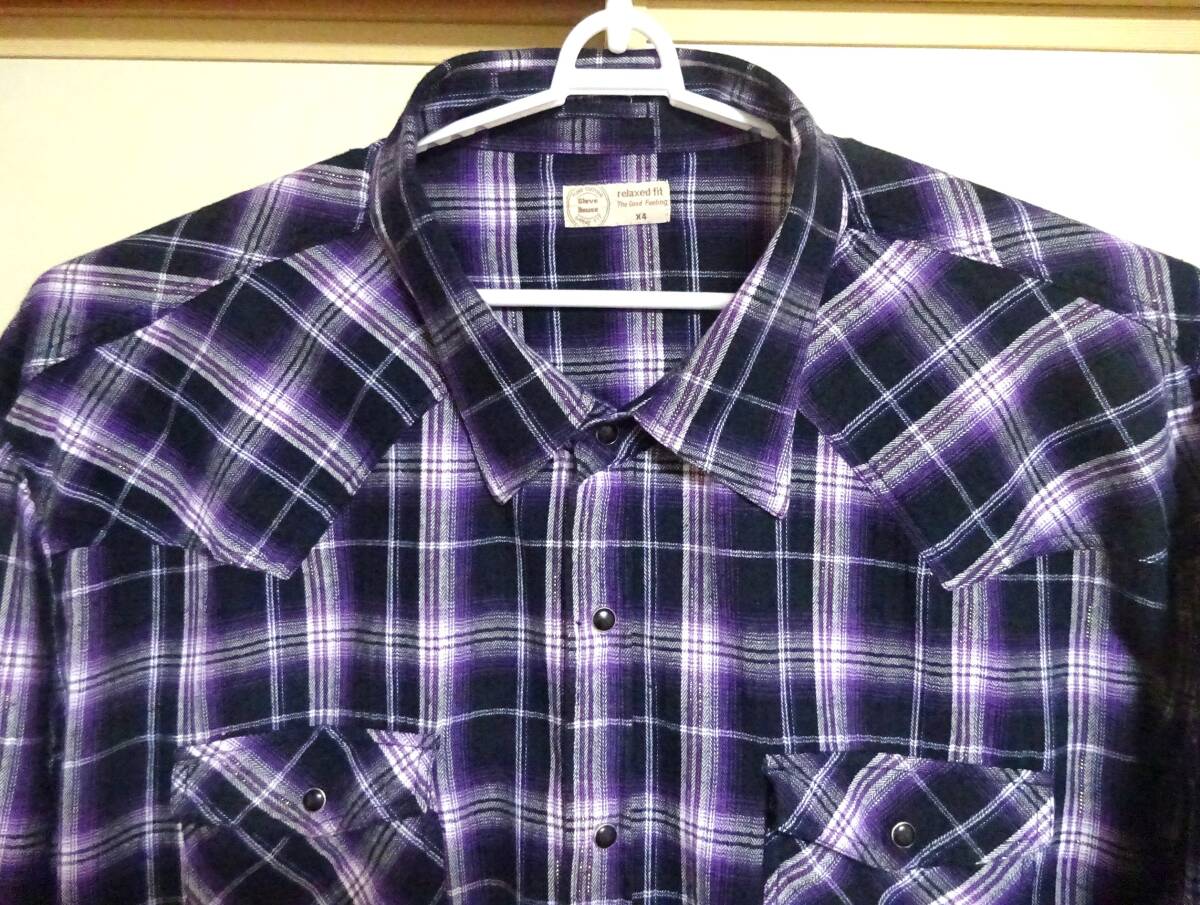 大きいサイズ紳士カジュアルシャツ（X４）_画像2