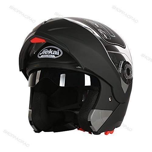 TZX548★サイズ選択可能フリップアップ バイク ダブルレンズ フルフェイスヘルメット ジェット ヘルメット 內(nèi)蔵サングラス多色艶消し黒
