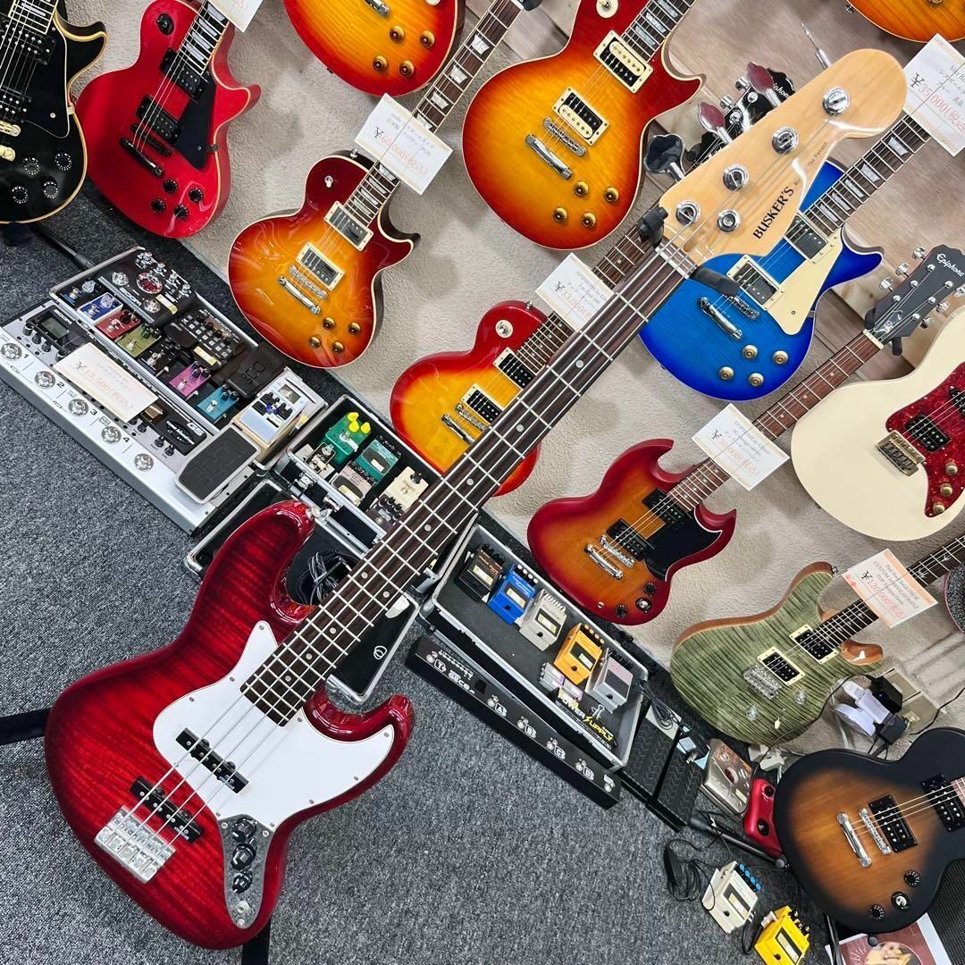 【10269】 BUSKER'S ジャズベースタイプ レッド フレイム 10269】 BUSKER'S ジャズベースタイプ レッド フレイム|Yahoo