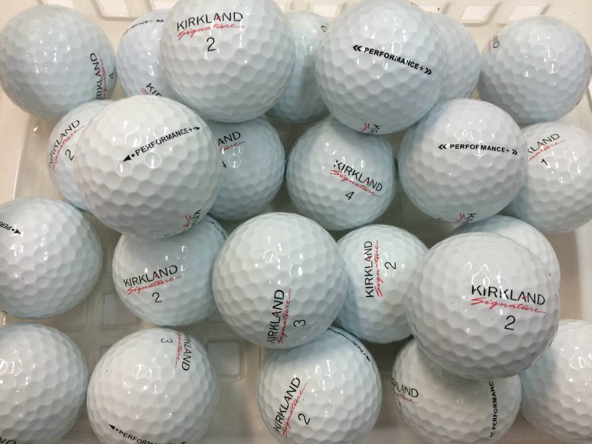 ☆ A級 KIRKLAND PERFORMANCE+ ホワイト 24個 【ロストボール】(1)_画像1