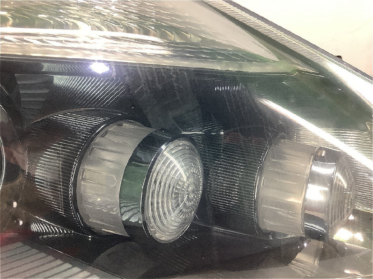 レンズ リペア クリア塗装 日産 ムラーノ PNZ51 純正 HID ヘッドランプASSY 左右 100-63958 前期 Z51系 レべ/バラスト付 コーティング_画像3
