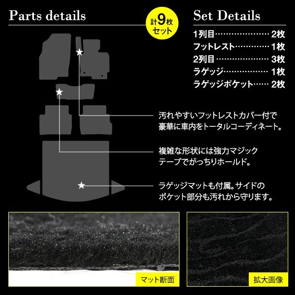【國産】マツダ CX-5 全グレード対応 フロアマット カーマット ラグマット ラゲッジ付 全席 フルセット 専用設(shè)計(jì) 汚れ防止 黒柄 ブラック