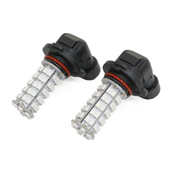 ю 【定形外】 LED化 交換用に！ 高輝度 フォグランプ LED バルブ [ HB3 ] SMD 68連 ブルー 左右 2個 セット 計136SMD DC12V 360°熅射