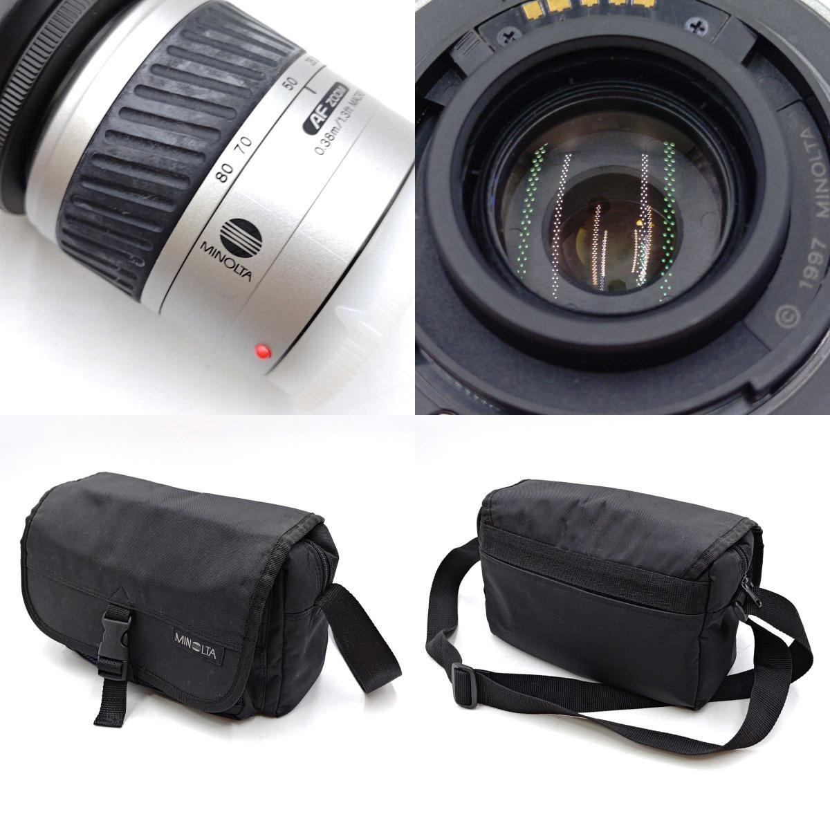 [ б/у ][ Junk ] Minolta α-Sweet однообъективный зеркальный + AF ZOOM 75-300mm + AF ZOOM 28-80 MINOLTA камера сумка есть 