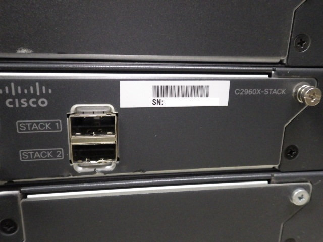 *2 шт. комплект!Stack Module имеется!Cisco Catalyst 2960-X [WS-C2960X-48TD-L V03](#Y-1024)[120 размер ]*
