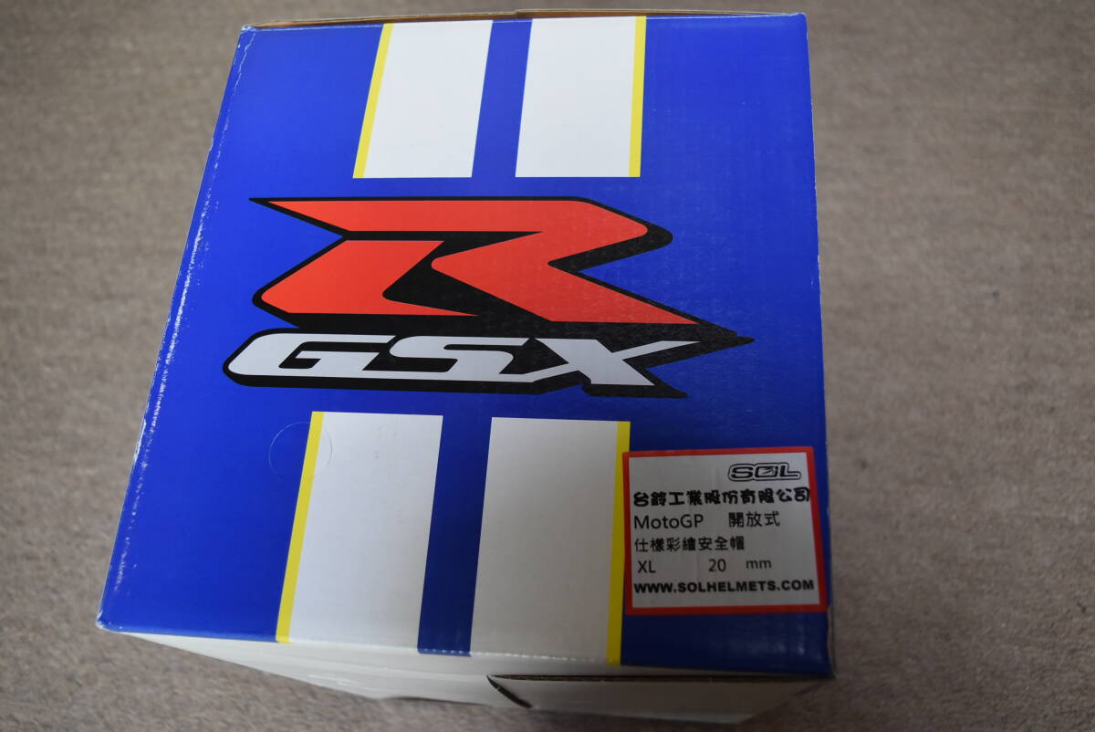 スズキ　SUZUKI　ジェットヘルメット　GSX－R　モトＧPカラー　新品未使用品?。兀獭￠_閉インナーシールド付き　スモークシールド