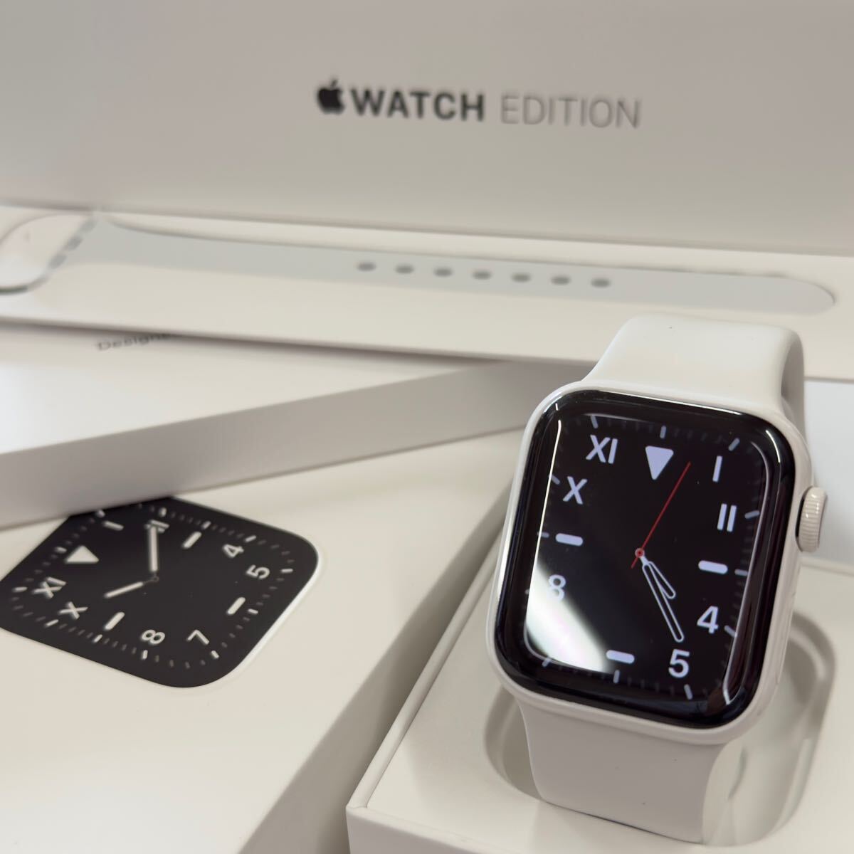 即決 美品 激レア ホワイトセラミック Apple Watch series5