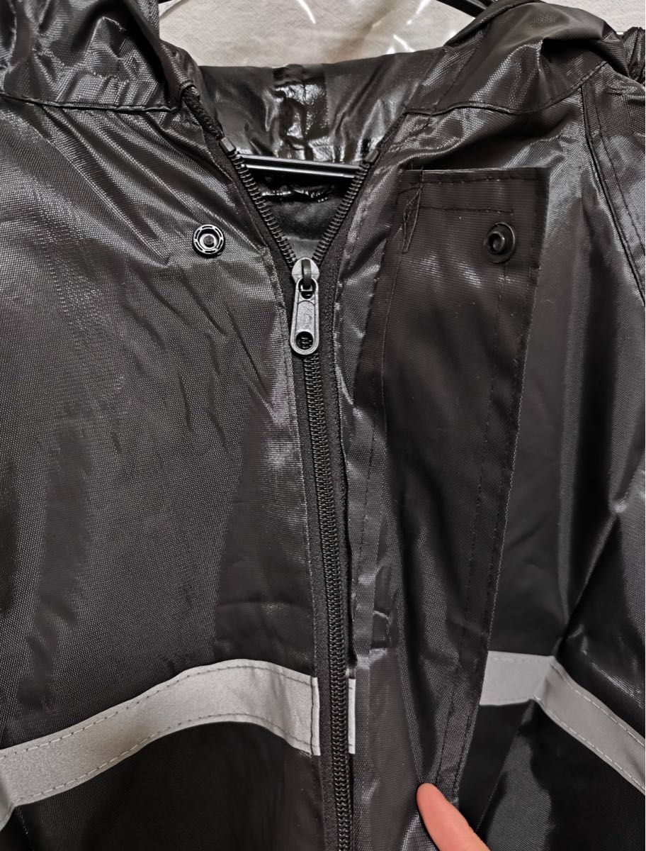 【2XL】レインコート　上下　カッパ　メンズ　レディース　自転車　バイク　アウトドア　雨具