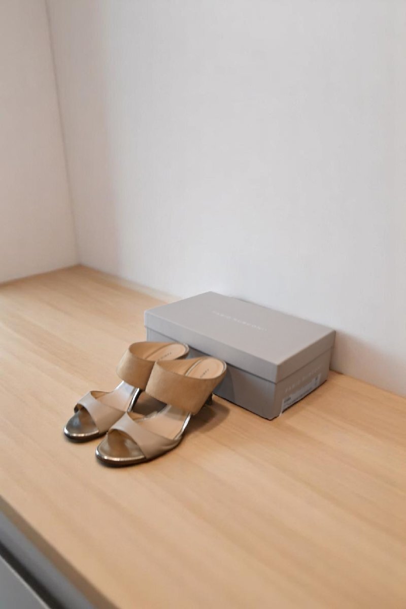 ★FABIO RUSCONI/ファビオルスコーニ　*FOSSA ダブルベルト　ミュール/size:37*　古著のgplus広島　2505r2