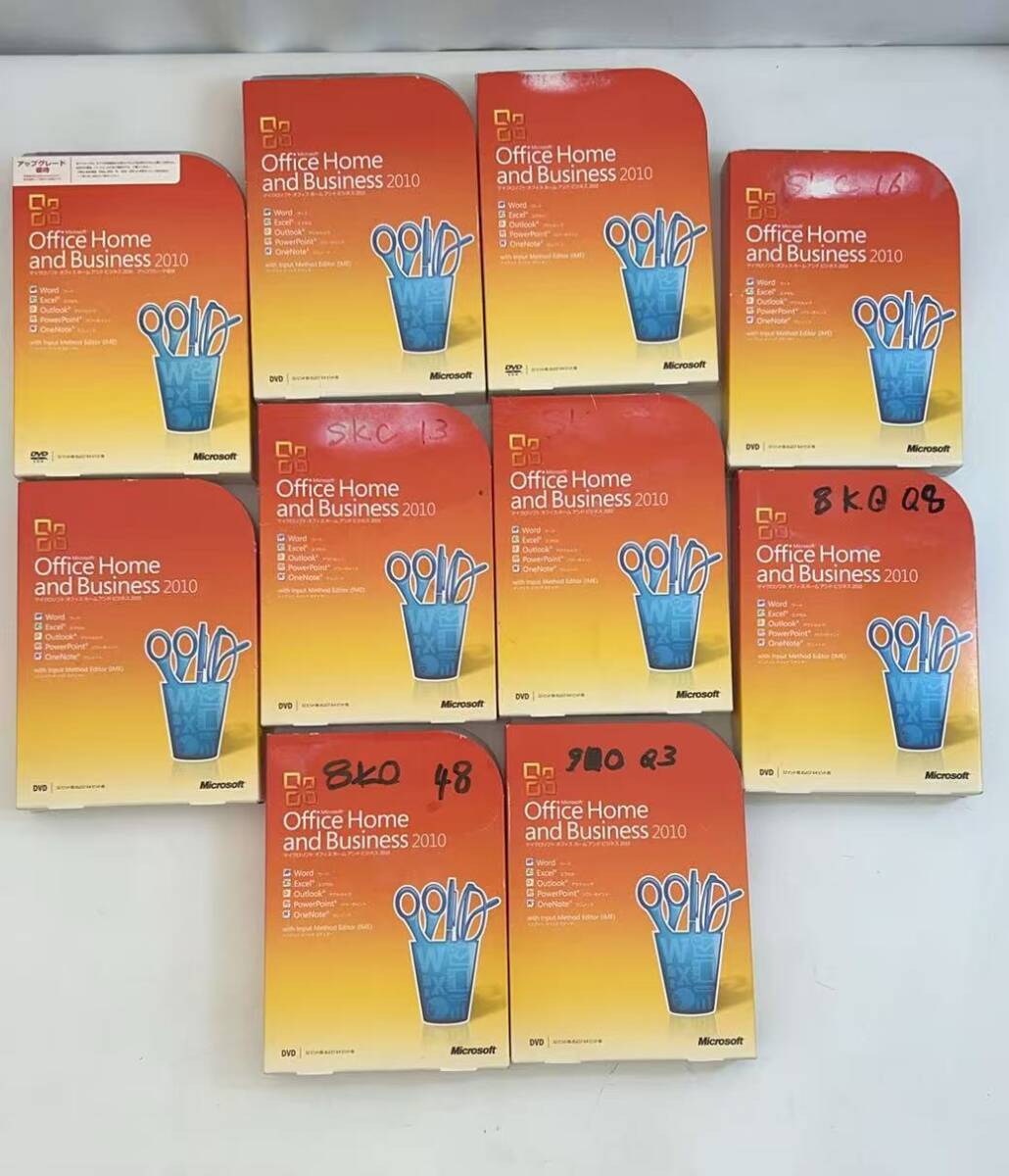 1円～ ◆Microsoft Office Home and Business 2010 Windows ◆10本セット