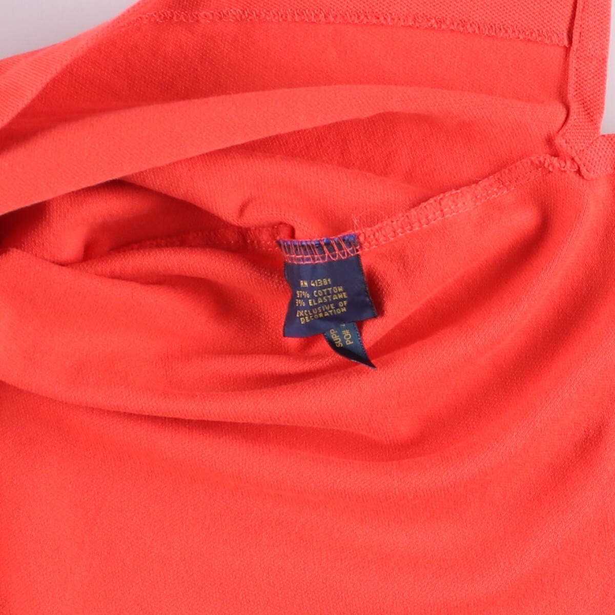 古著 ラルフローレン Ralph Lauren POLO RALPH LAUREN STRETCH MESH 半袖 ポロシャツ レディースXL相當(dāng) /eaa540477