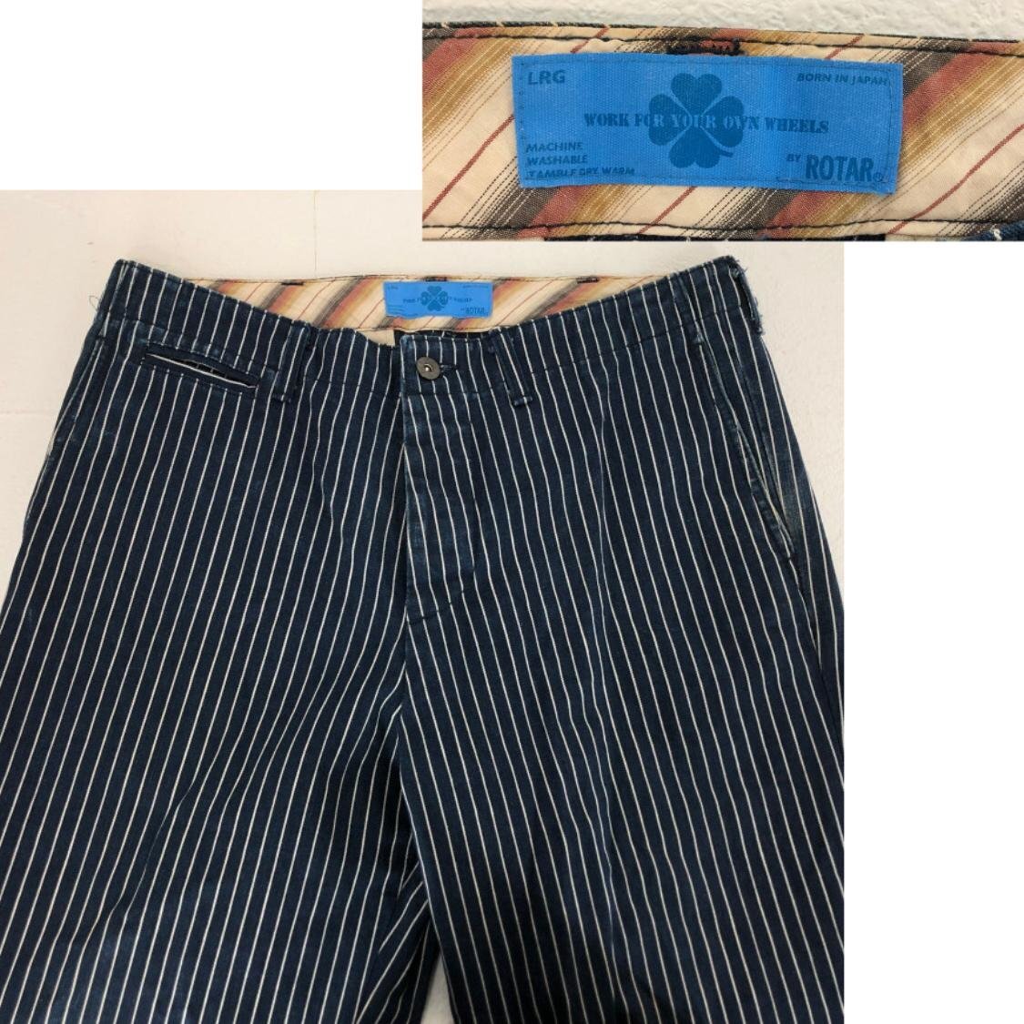 ROTAR ротор wobashu полоса рабочие брюки SIZE: L индиго MH632025052103