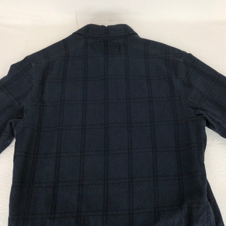 RRL RALPH LAUREN ダブルアールエル RRL インド制 チェック 長袖シャツ SIZE: S ネイビー MH632025051310