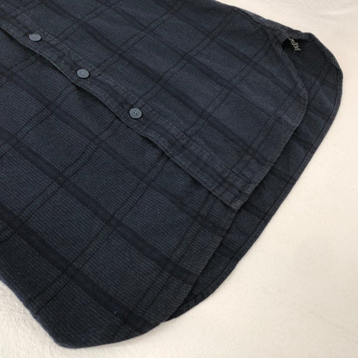 RRL RALPH LAUREN ダブルアールエル RRL インド制 チェック 長袖シャツ SIZE: S ネイビー MH632025051310