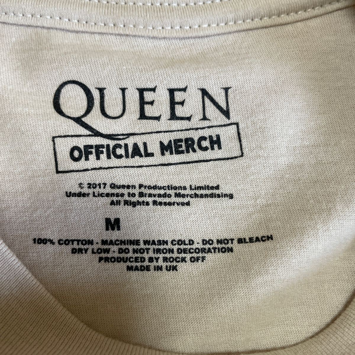 新品 QUEEN OFFICIAL MERCH UK インポート ロックTシャツ_画像6