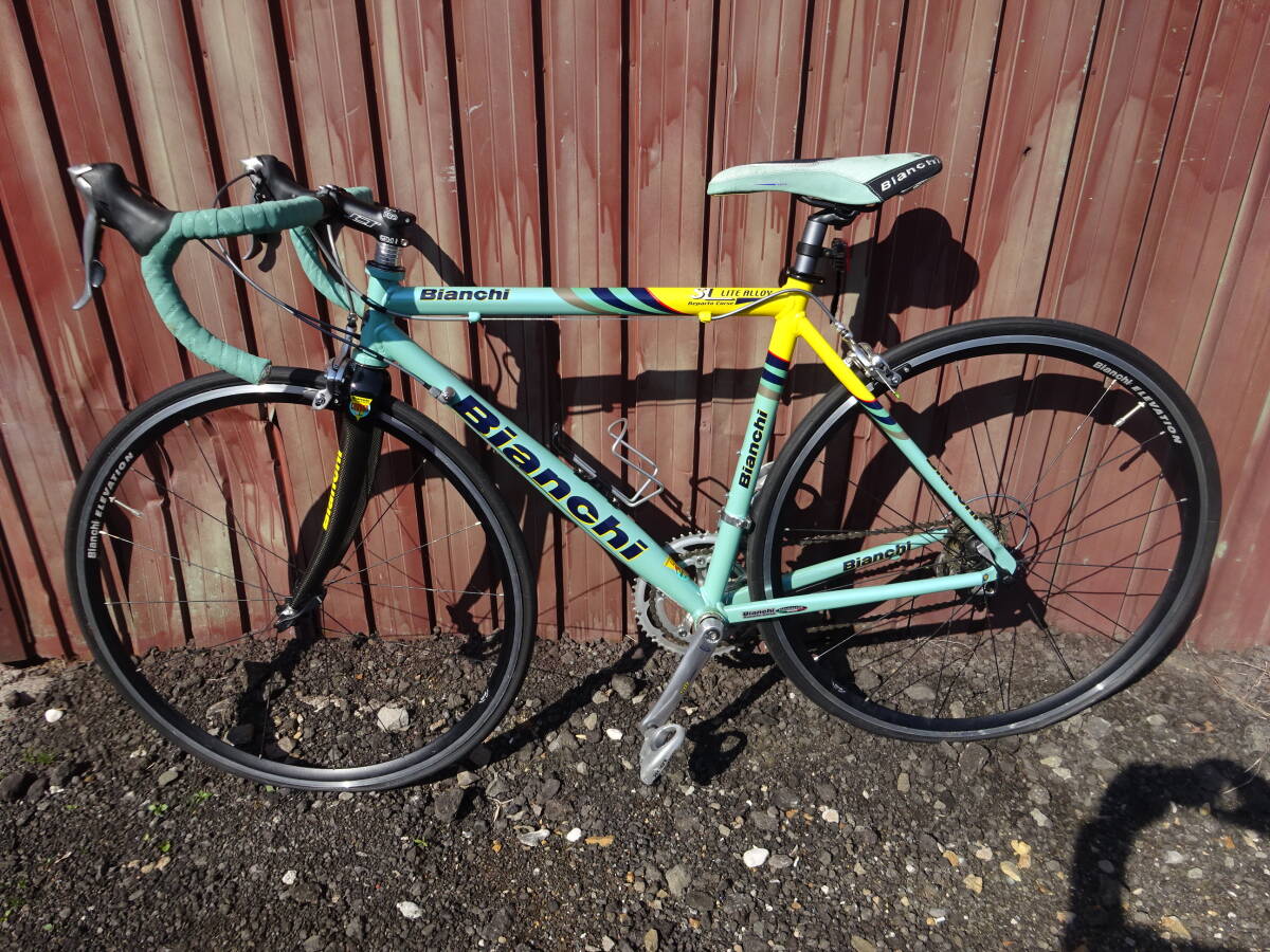 Bianchi ビアンキ SL LITE ALLOY SHIMANO ROOK カーボン スポーツバイク 美品 札幌市內(nèi) 引取限定