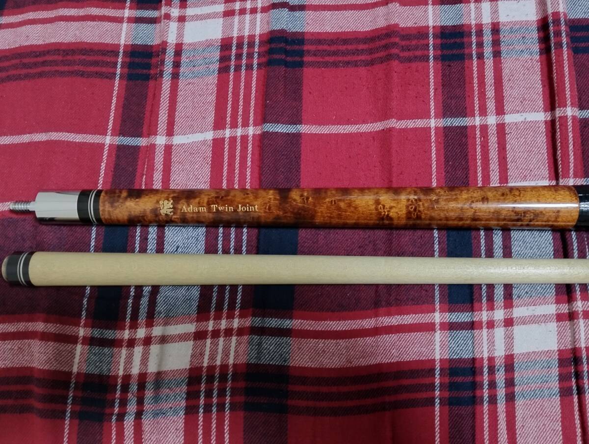 ビリヤード キュー アダム ADAM ツインジョイント 革巻き ストレート