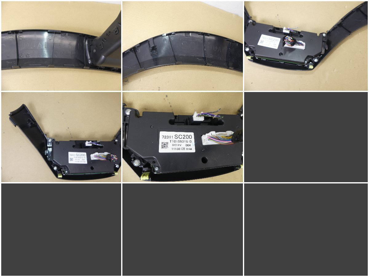 B295 ウ F スバル フォレスター SH9 純正 デジタル パネル グレー ルーバー エアコンスイッチ エアコン 內(nèi)裝 72311SC200 SH5 SHJ