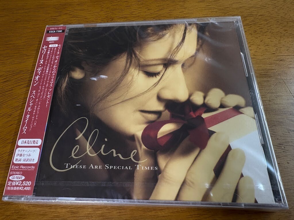 u7/CD セリーヌ?ディオン スペシャル?タイムス THESE ARE SPECIAL TIMES ESCA-7390 未開封