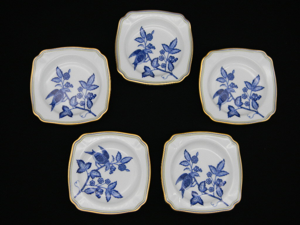 ◆☆ Noritake LAPIS MANOR ☆◆ 小皿 プレート ５枚セット 金彩 ノリタケ ラピスマナー_画像2