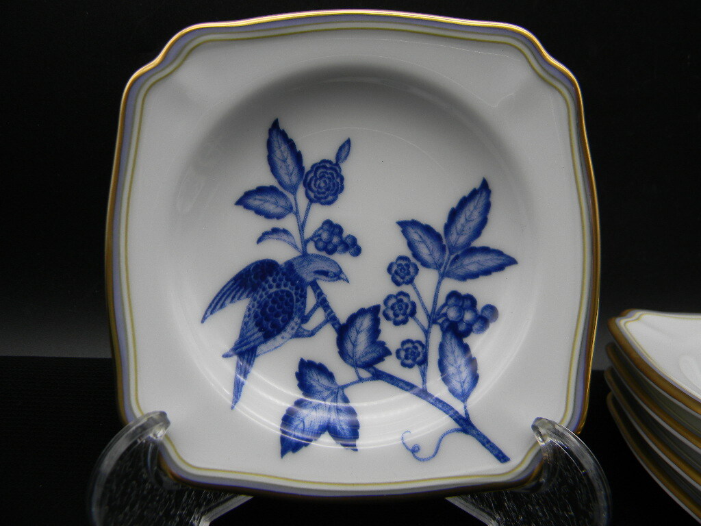 ◆☆ Noritake LAPIS MANOR ☆◆ 小皿 プレート ５枚セット 金彩 ノリタケ ラピスマナー_画像6