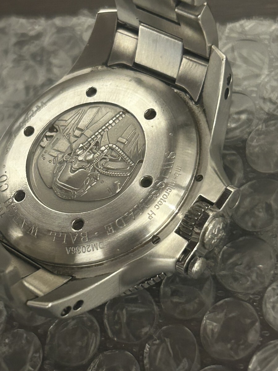 H0343 稼働　ボールウォッチ BALLWATCH DM2036A-SCAJ-WH エンジニア ハイドロカーボン スペースマスター デイデイト 自動(dòng)巻き メンズ 時(shí)計(jì)