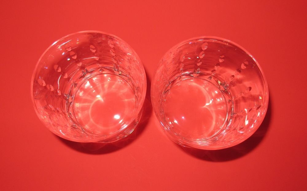 ♪未使用/お箱入り!WEDG WOOD(ウエッジウッド)タンブラー/ロックグラス/ペア/2点セット/クリスタル/三越伊勢丹本店購入_画像3