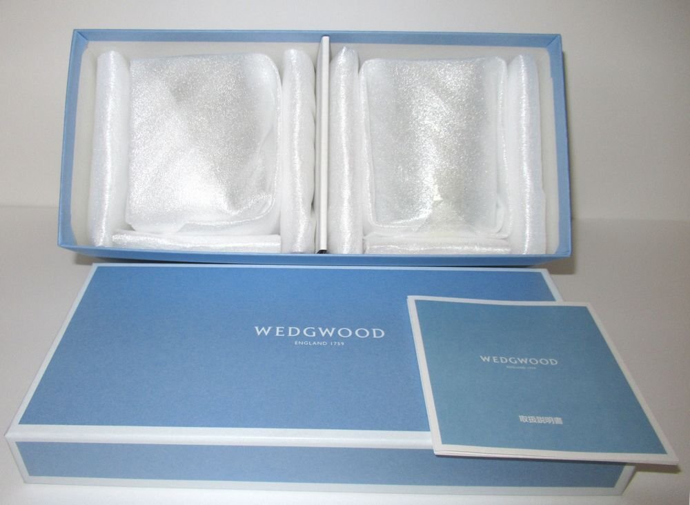 ♪未使用/お箱入り!WEDG WOOD(ウエッジウッド)タンブラー/ロックグラス/ペア/2点セット/クリスタル/三越伊勢丹本店購入_画像1