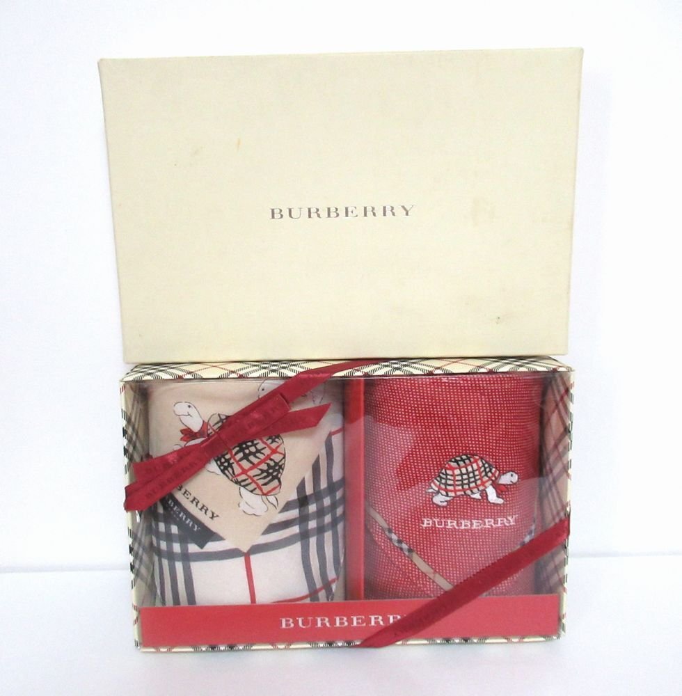 ♪未使用/お箱入り/レア！BURBERRY(バーバリー)ハンカチ2枚