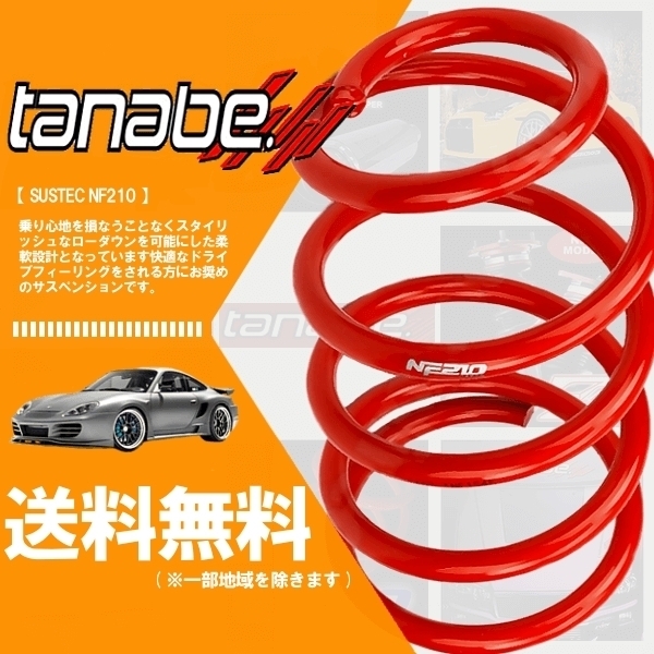 タナベ tanabe ダウンサス (NF210) (前後) レクサス NX200t AGZ10 (Iパッケージ)(FF 2000 TB H26/7-H29/9)(Fスポーツ不可) (AGZ10NK)