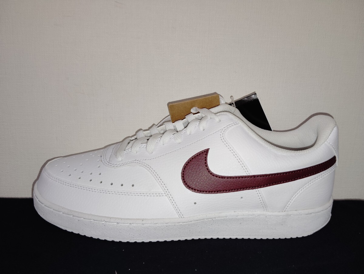 新品29.5cmNIKEナイキ コートビジョンLOホワイトバーガンディAF1