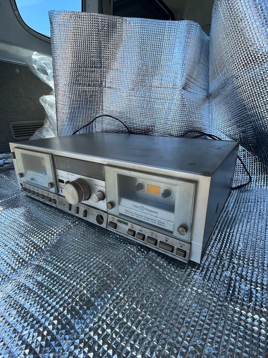 KO ★Technics　RS-M202★８０年代Ｗカセットテープデッキ名機 ★1980年　動作未確認