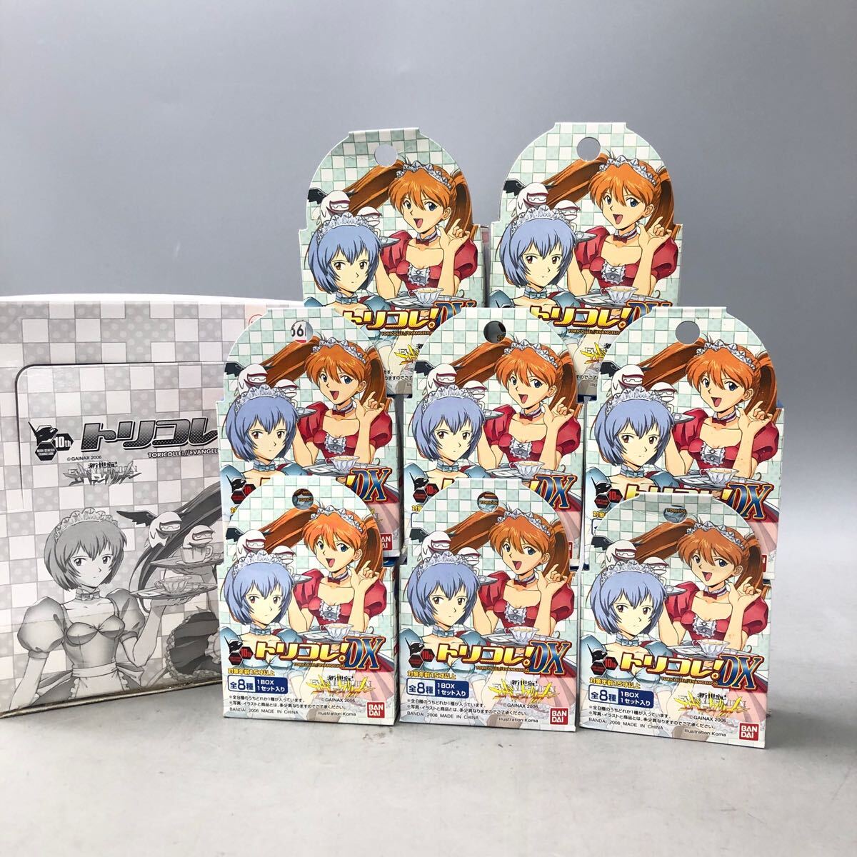 ★F03204【未使用保管品】BANDAI バンダイ/フィギュア/トリコレ!DX/新世紀(jì) エヴァンゲリオン/8箱セット