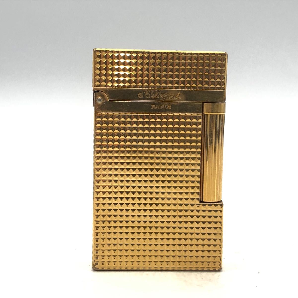 ☆F04232/S.T.Dupont デュポン/ガスライター/ライン2/ゴールド
