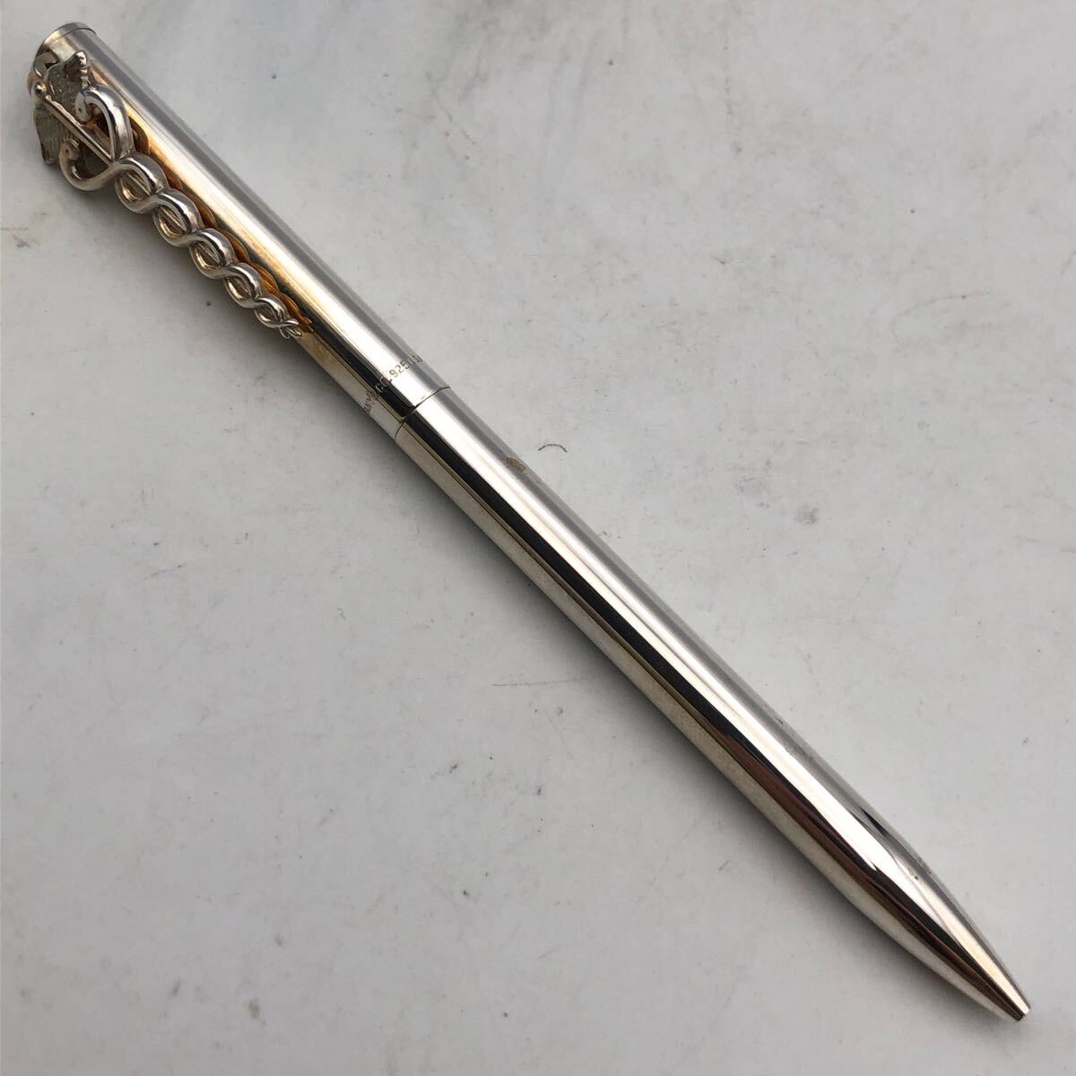 ★F04271/TIFFANY&Co. ティファニー/ボールペン/カドゥサス/SILVER 925/ツイスト式/蛇/シルバー/箱付