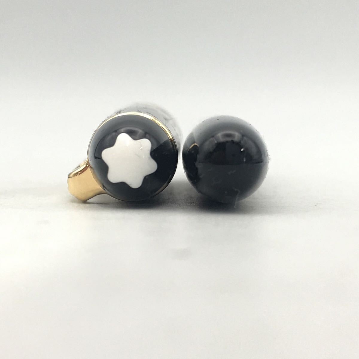 ★F05007/MONTBLANC モンブラン/萬年筆/マイスターシュテュック Pix/ペン先 14K 585/ブラック×ゴールド/ショパン CD付/箱付
