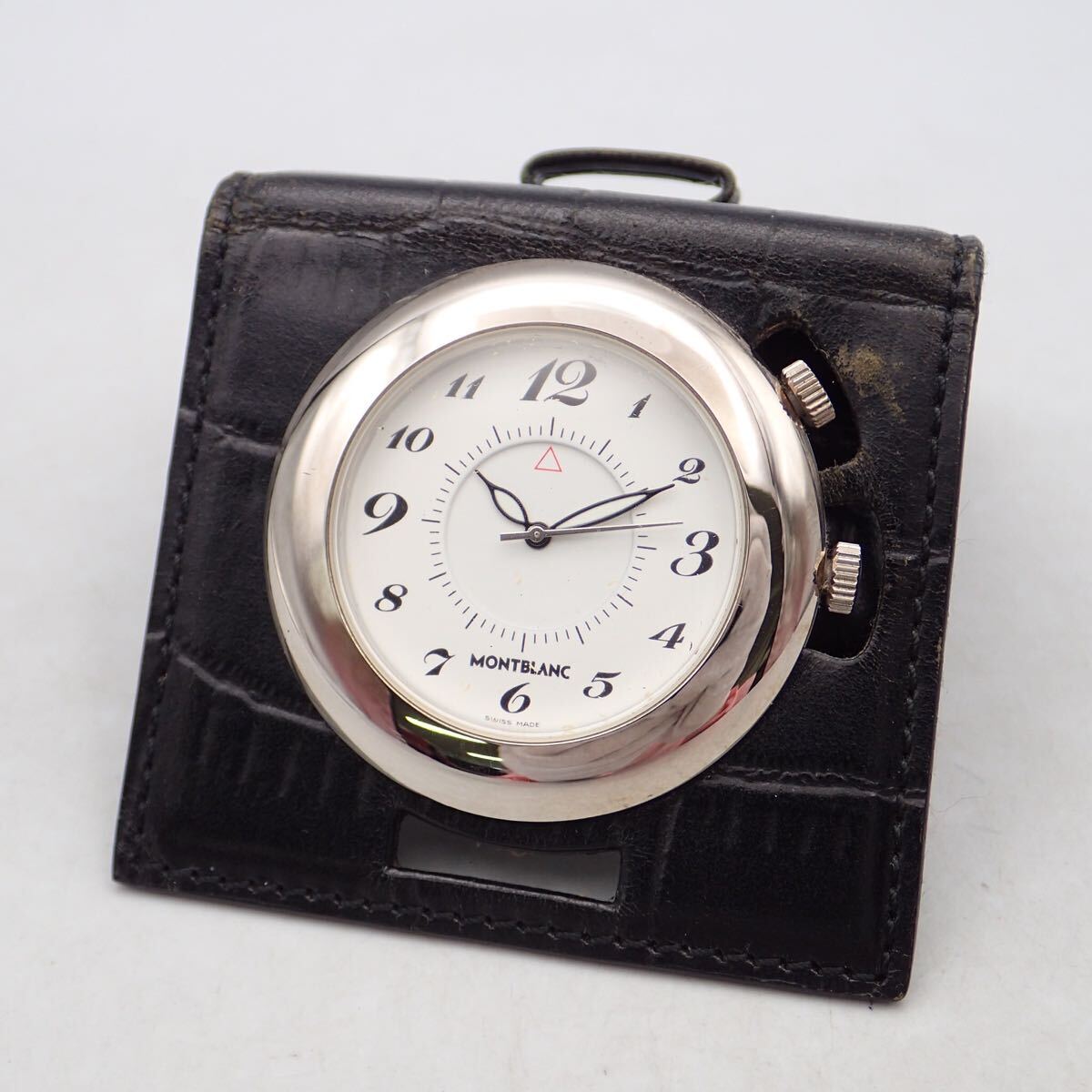 【★安心の定価販売★】 お01463/MONTBLANC モンブラン/クオーツ/置時計/トラベル 快適グッズ・旅行小物