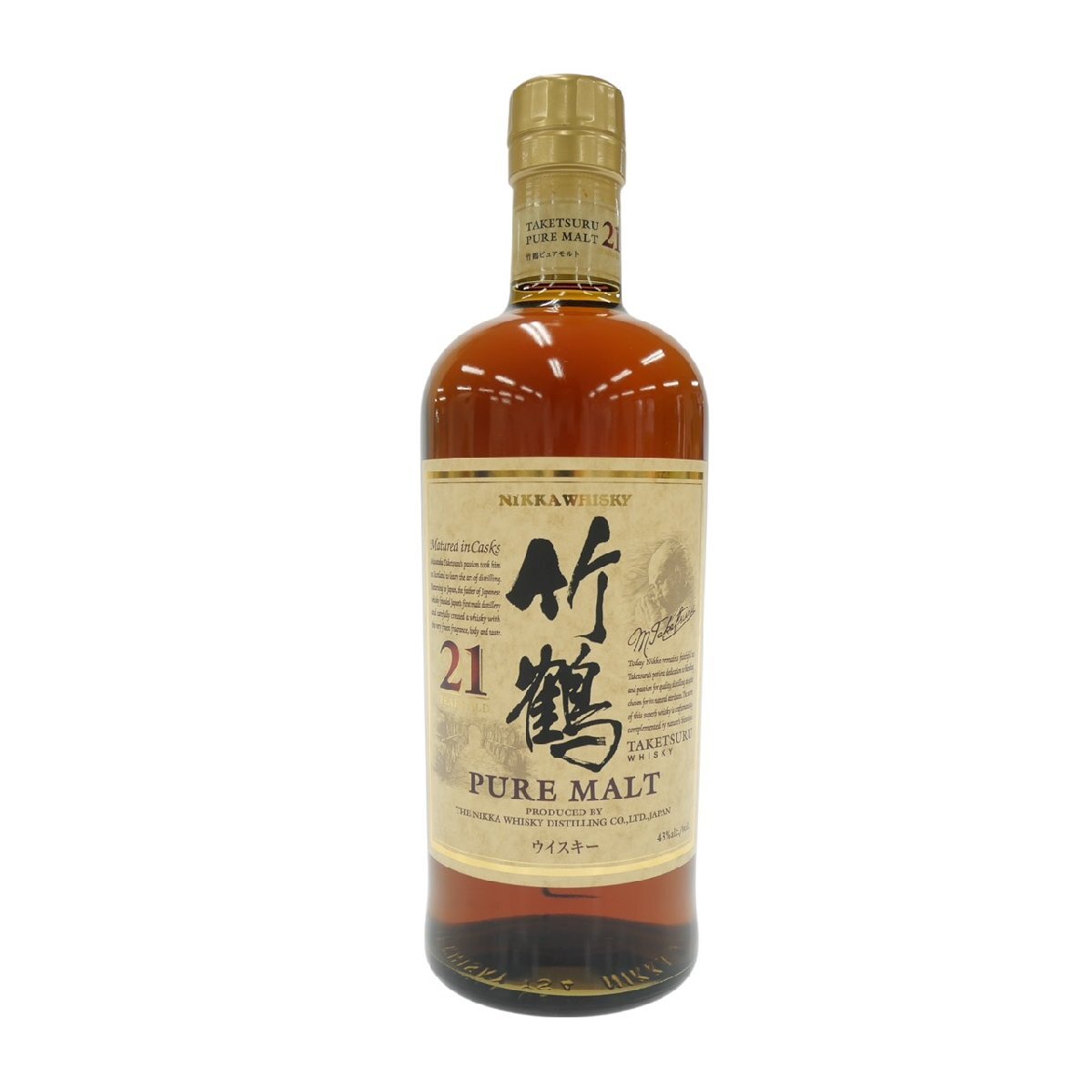 楽天市場】【お一人様1本限り】 ニッカ 竹鶴ピュアモルト 43度