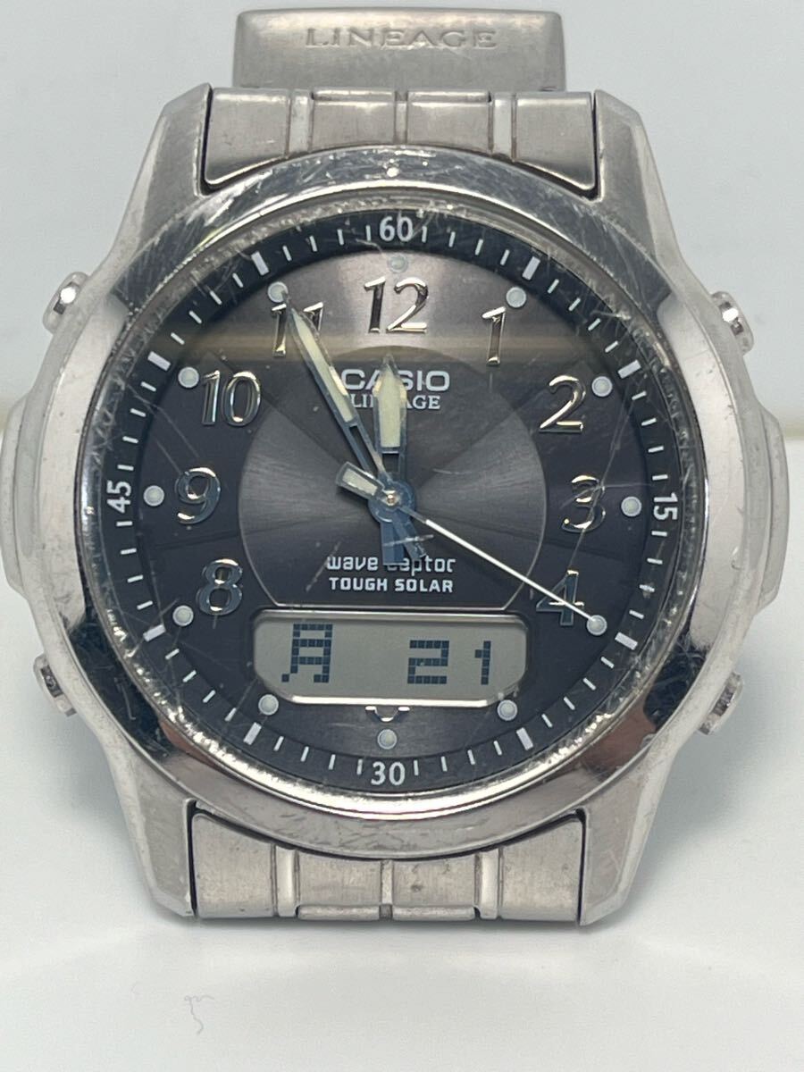 必読商品説明 廃業(yè)時(shí)計(jì)店より CASIO WAVE-CEPTOR TOUGH SOLOR カシオ ウェーブセプター 中古作動(dòng)品