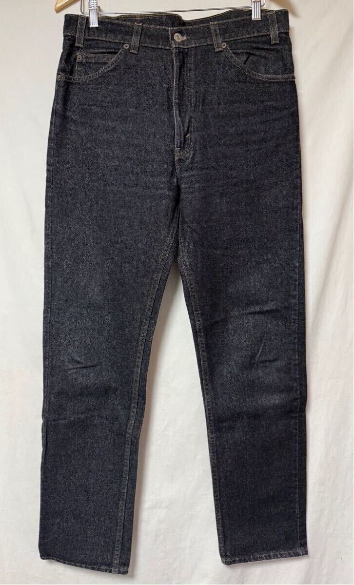 90s Levi's リーバイス 505 先染め ブラック 黒 デニム パンツ W34 L34 USA制 ジッパーフライ ジーンズ