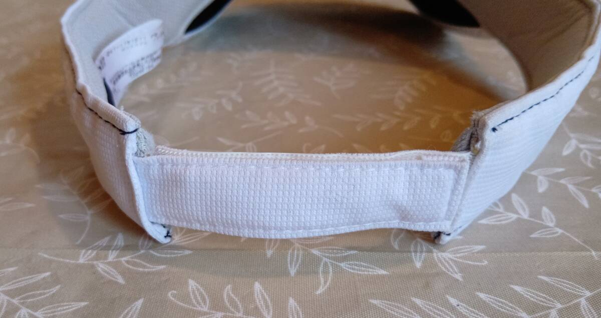 美品！　キャロウェイ　Callaway　サンバイザー　サイズＦＲ　マジックテープ　ブラック×ホワイト　幅広いサイズに対応_画像7