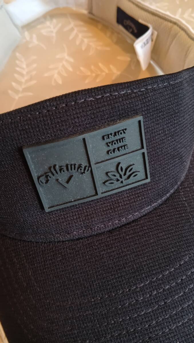 美品！　キャロウェイ　Callaway　サンバイザー　サイズＦＲ　マジックテープ　ブラック×ホワイト　幅広いサイズに対応_画像5