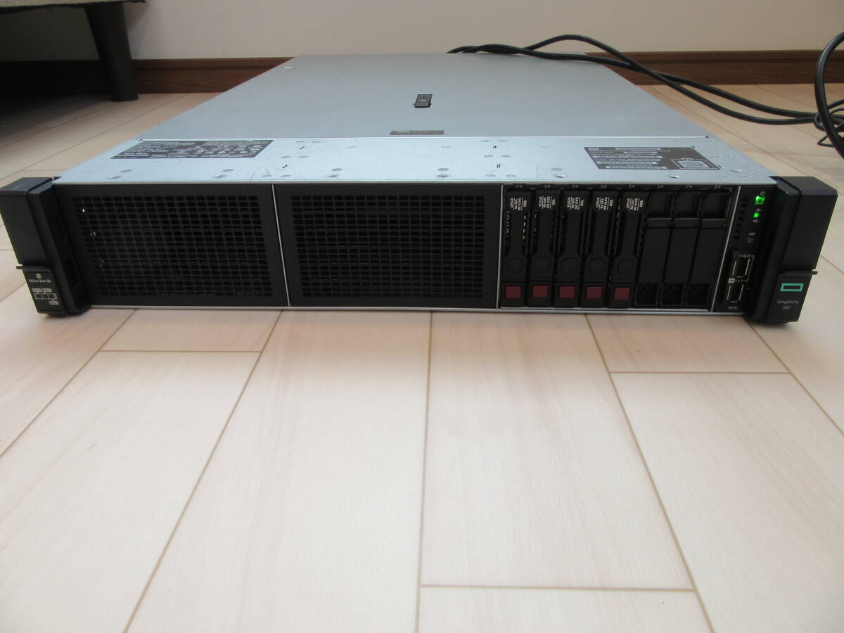 HP ProLiant DL380 Gen10 Xenon Gold 6142 2.60GHz RAM64GB HDDなし(ケースあり:SSD 1.92TBx２個(gè) 300GBx2個(gè))/SmartArray P408iーa SR Gen10