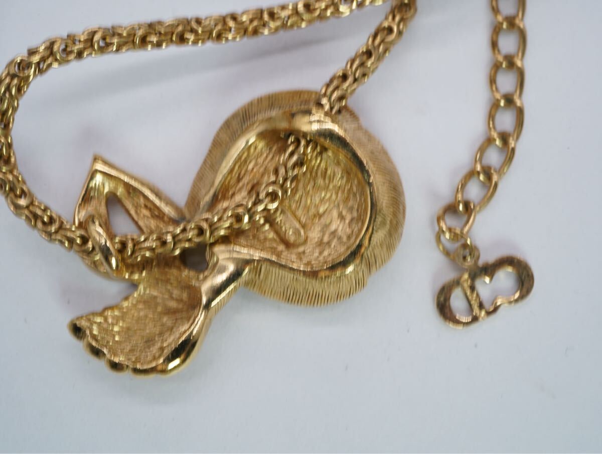 【1086】Christian Dior クリスチャンディオール ネックレス アクセサリー 長(zhǎng)さ約42cm +5cm TIA