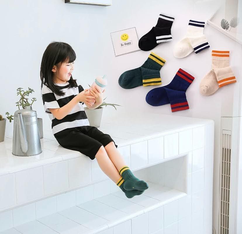# новый товар # Kids цвет носки [16-18.][5 пар комплект ] носки 2 шт линия мужчина девочка ... симпатичный!