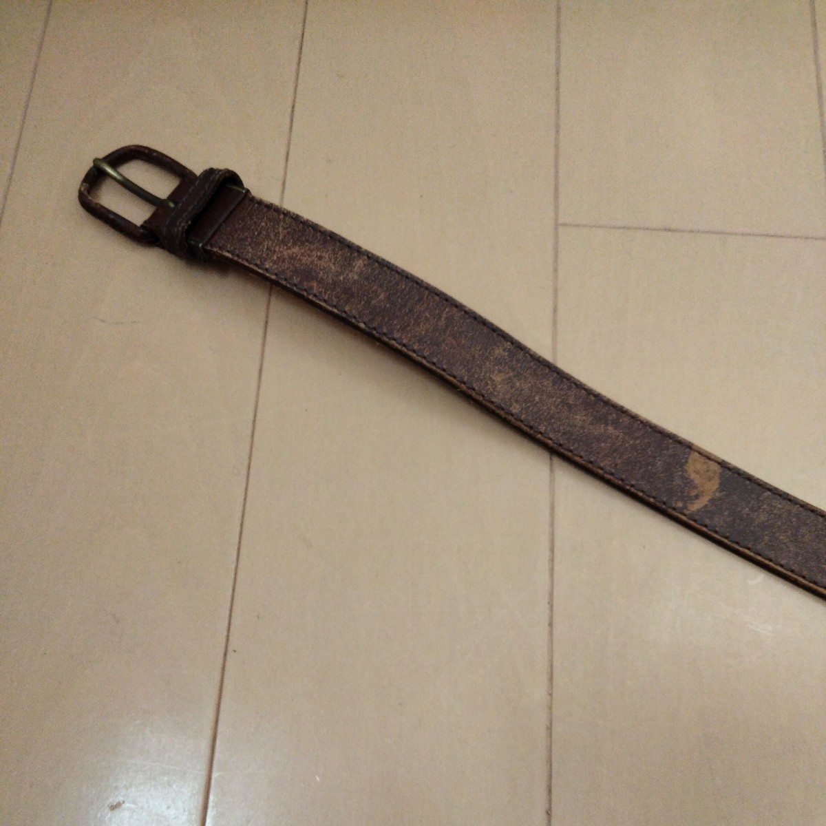 ベルト　レザー　レザーベルト　ブラウン　89cm位_画像4