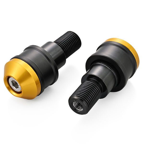 デイトナ DAYTONA アルミビレット ミドルウエイトバーエンド ハイディッシュ YAMAHA車 M16タイプ ゴールド 49250_画像1