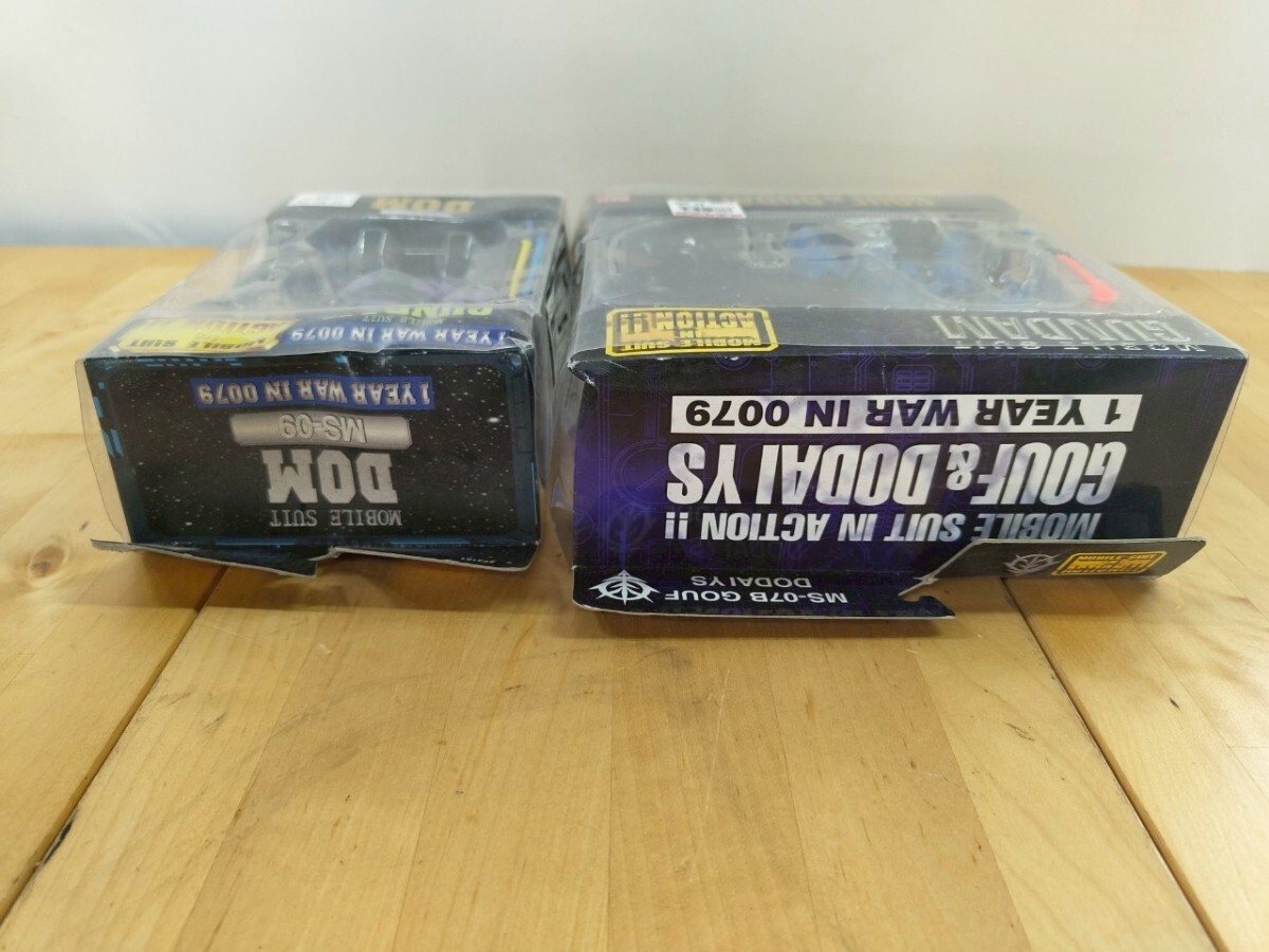 N715 バンダイ モビルスーツインアクション ドム グフ＆ドダイ 機(jī)動(dòng)戦士ガンダム フィギュア