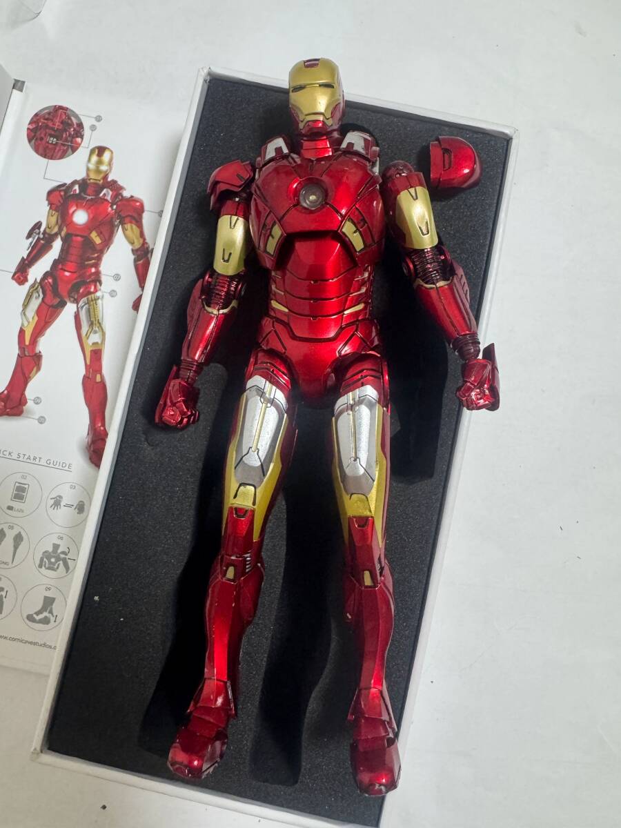 未使用品 難あり Comicave Studios コレクティブル 1/12 プレミアムフィギュア アイアンマン マーク7 コミケイブスタジオ 
